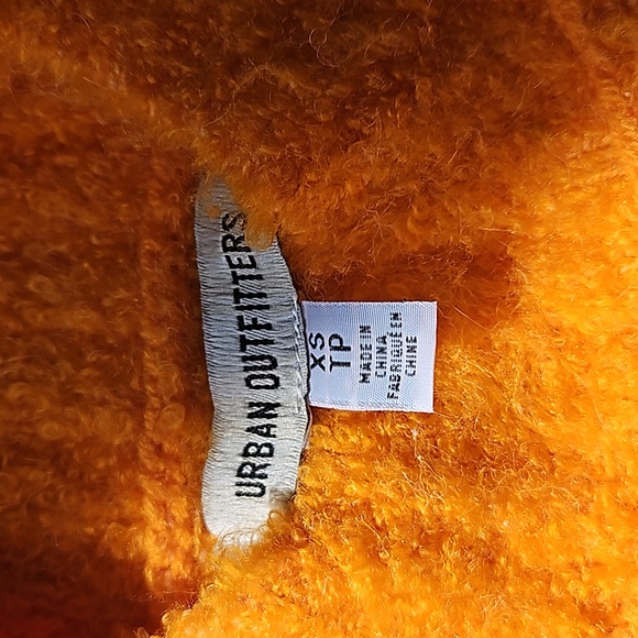 Fuzzy Winter Sweater from Urban Outfitters Mockneck Sweater in Orange - Picture 3 of 6